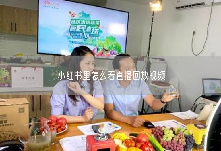 小红书里怎么看直播回放视频